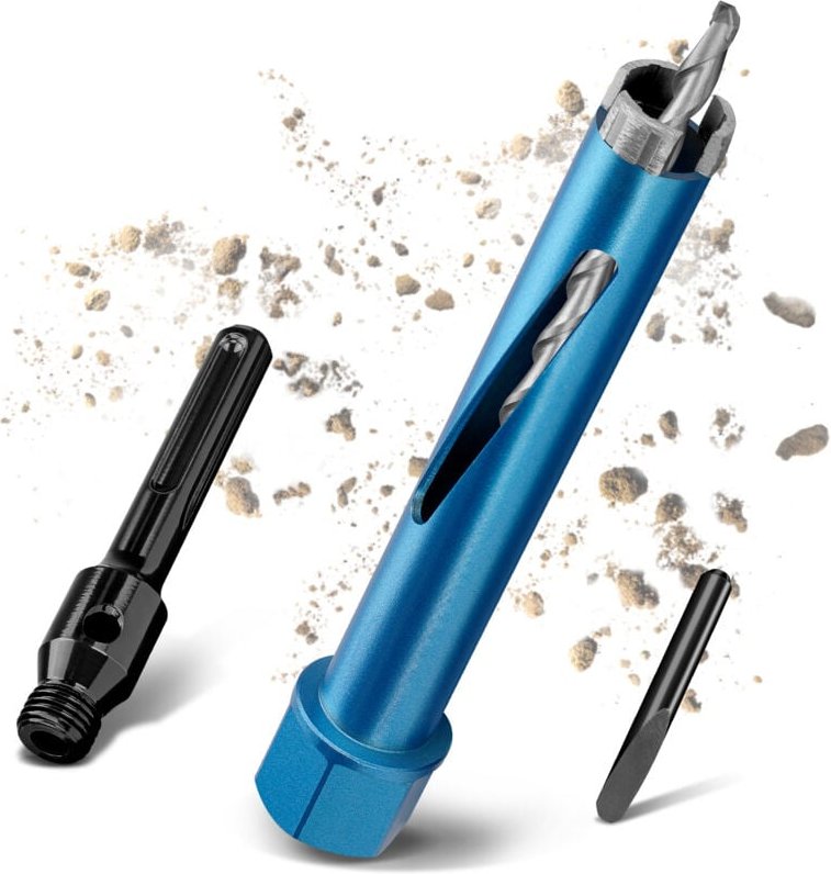 M22 Turbo Kernbohrer Ø32mm L200mm mit 100mm sds Max Adapter Trocken / Nass Bohrkrone Diamantbohrkrone Kernbohrkrone Dose...