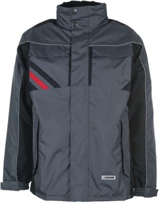 Planam Winterjacke Highline schiefer/schwarz XXL