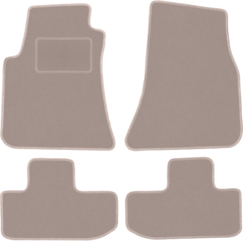 Beige Velours-Fußmatten für: Dodge Challenger III Coupé (2008-)