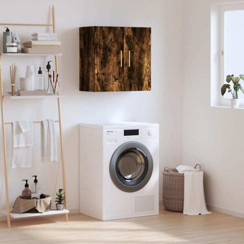 Wandschrank Räuchereiche 60x31x60 cm Holzwerkstoff Vidaxl