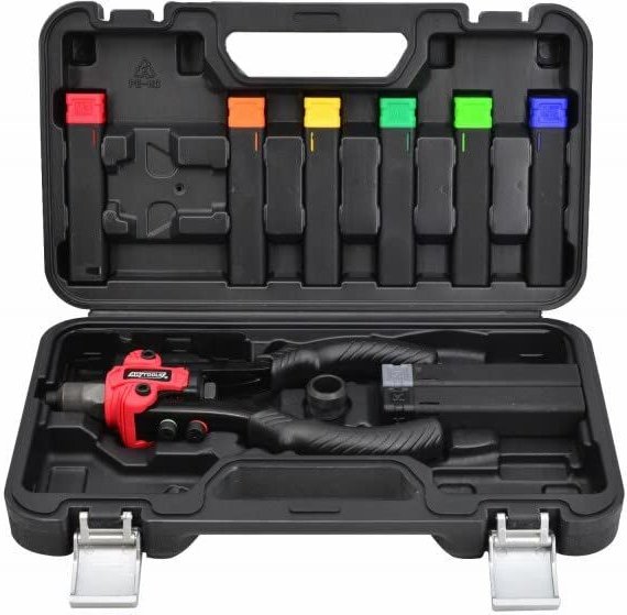 Awtools nitownica dźwigniowa 3 w 1 m3-m10 walizka schwarze Linie