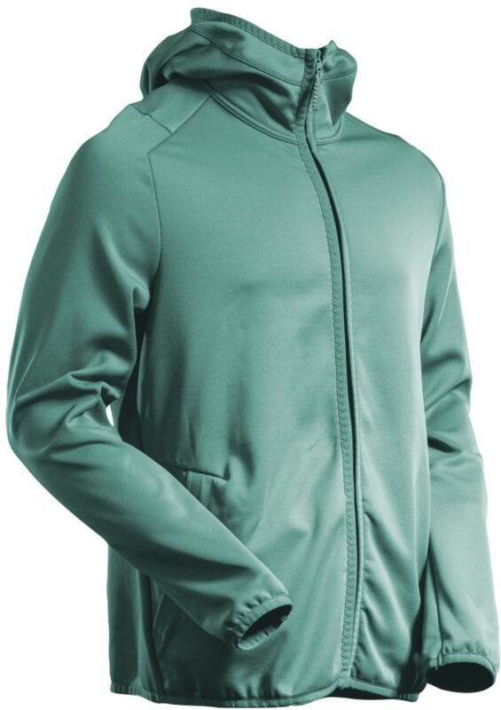 Fleecepullover, Kapuze, Reißverschluss 22586 Gr. l, helles Waldgrün - Mascot
