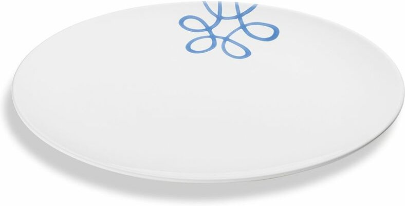 Gmundner Keramik - Pur Geflammt Blau, Platte oval (33x26cm)