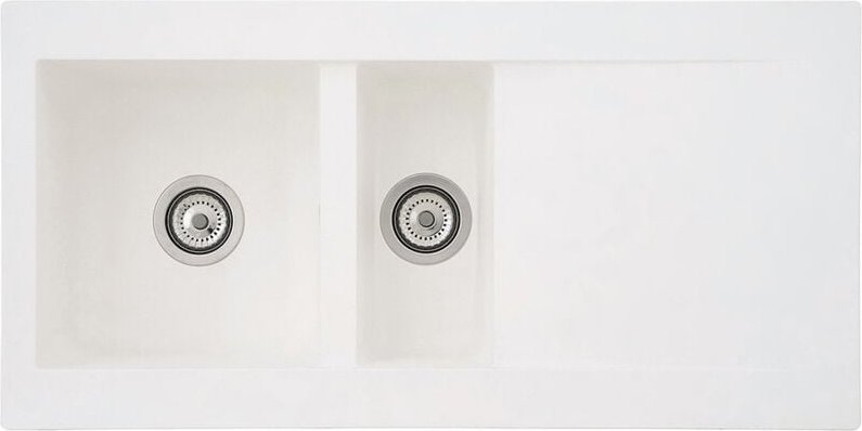 Einbauspüle Denver 100x50x20 cm, weiss - Respekta