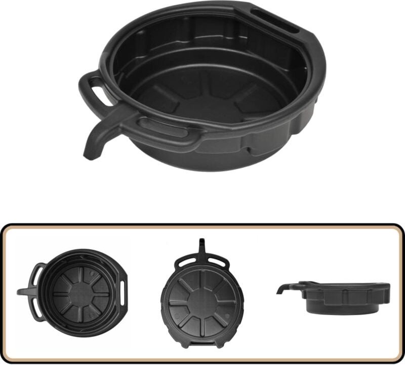 Vidaxl - lauffangwanne mit Ausguss 16 l - Öl Auffangen - Motoröl Entsorgen - Werkstattbedarf - Werkzeug - Autowerkstatt