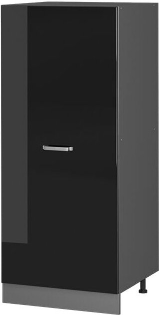 Vicco - Vorratsschrank R-Line, Schwarz Hochglanz, 60 cm