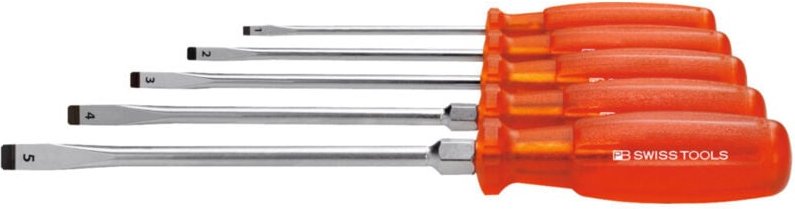 Pb Swiss Tools - Schraubendreher-Satz, mit 'Multicraft'-Kraftheft, 5-teilig