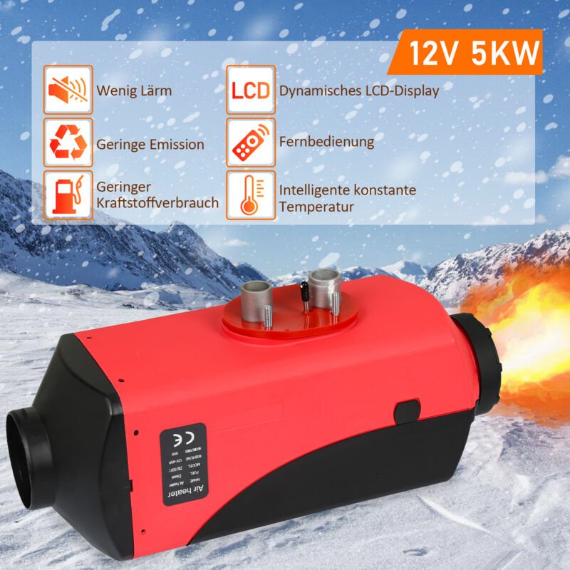 Thumbnail - 5KW 12V Diesel Standheizung Auto Heizung Luftheizung Air Heater lcd pkw lkw für Wohnmobile Trucks BooteSilencer Trailer ...