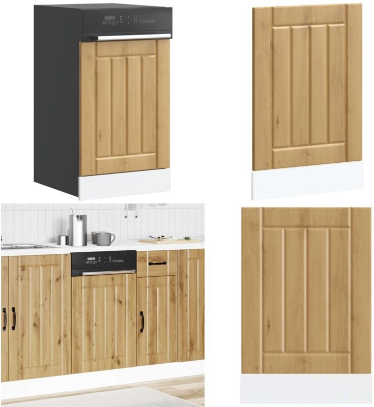Geschirrspülerblende Lucca Artisan-Eiche Holzwerkstoff - Vidaxl