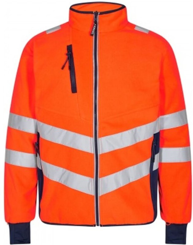 Thumbnail - Warnschutz Fleecejacke Safety 1192-236-10165 Gr. l orange/marine - Engel