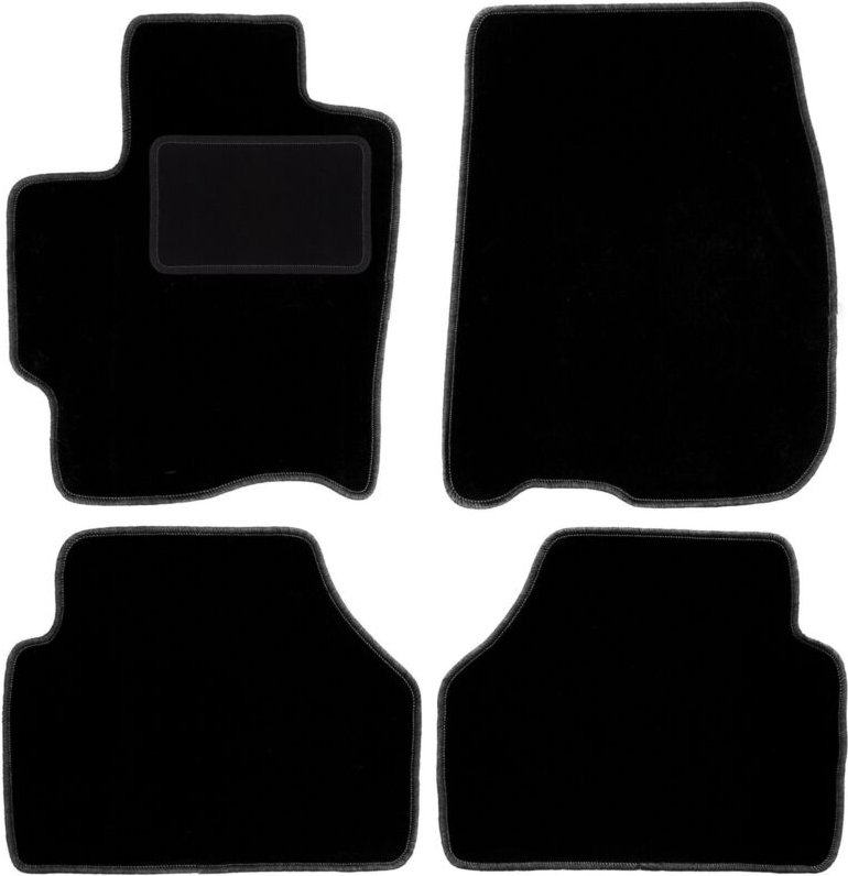 Schwarze Veloursmatten für: Mazda Premacy I Minivan (1999-2005)