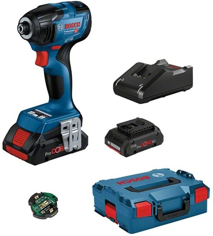 Bosch Professional - Bosch Akku-Drehschlagschrauber gdr 18V-210 06019J0102 Akku 2 x 4,0 Ah ProCore