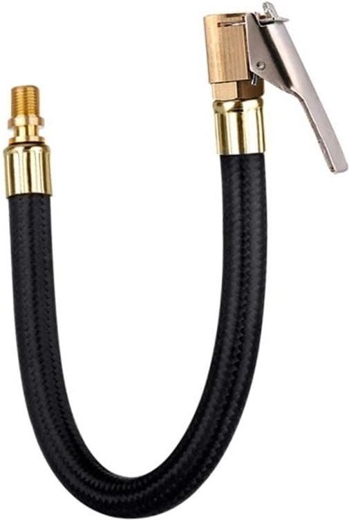 Ersandy - Reifenfüller-Pumpenschlauch, Motorrad-Ventil, Luft-Gummi-Schlauchverriegelung, Reifenfutter mit Clip für Motor...
