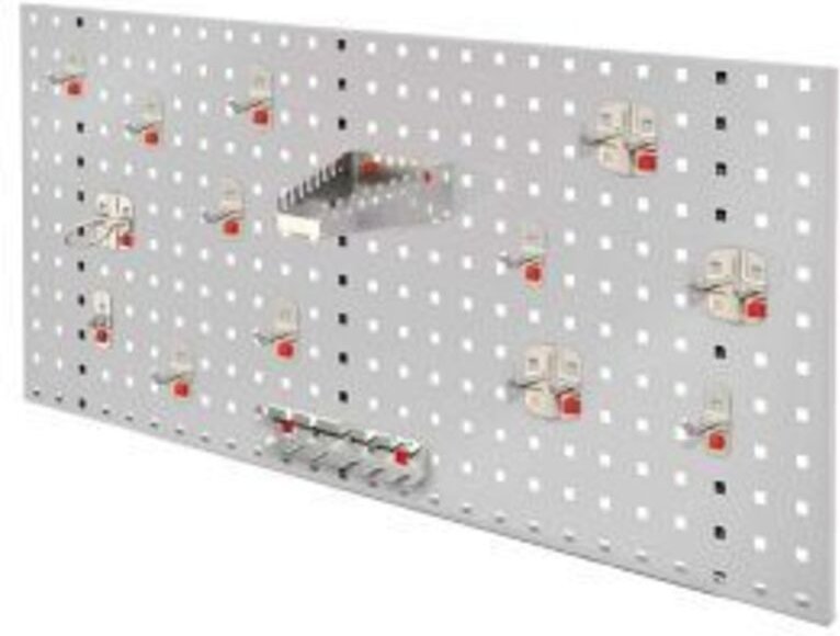Kappes ®RasterPlan by ABAX Einsteigerset 5 1x Lochplatte 1000x450mm 1x Werkzeughaltersortiment 15-teilig Lichtgrau RAL 7...