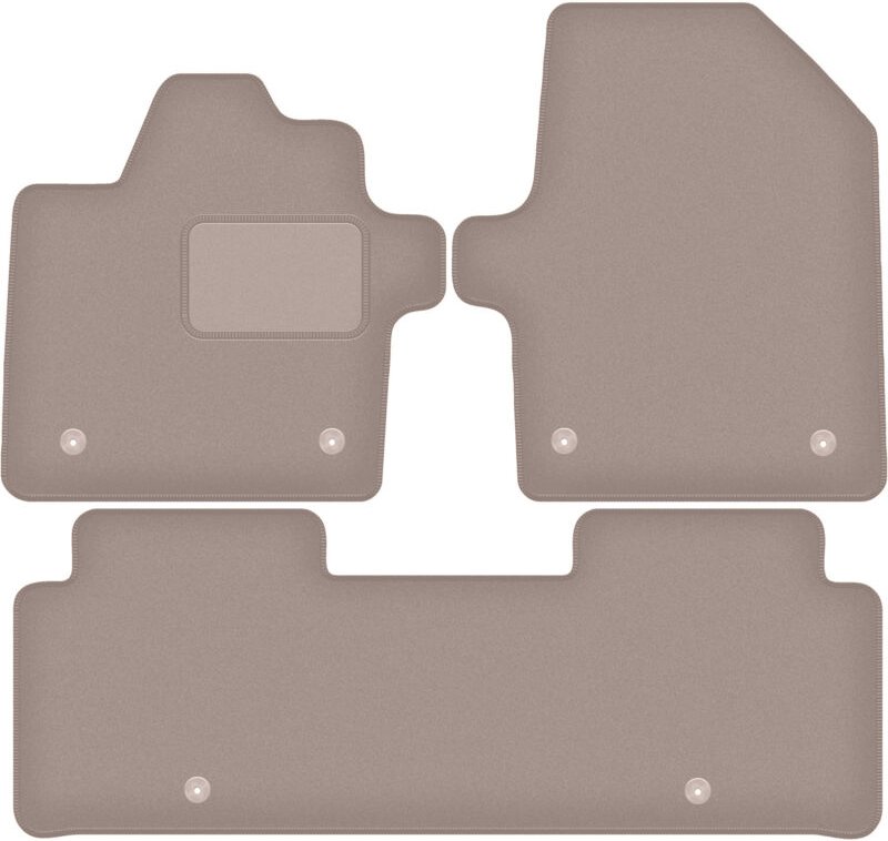 Beige Velours-Fußmatten für: Kia EV6 Crossover (2021-)