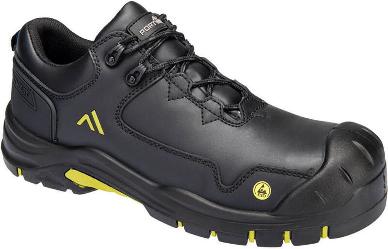 Arbeitsschuhe niedrig Apex S3S ESD HRO SR SC FO Schwarz/Gelb 42