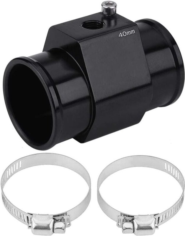 Aougo - Wassertemperatursensor, Auto-Wassertemperatur-Rohrmessgerät-Adapter, Temperaturfühler-Kühlerdichtung(40MM)