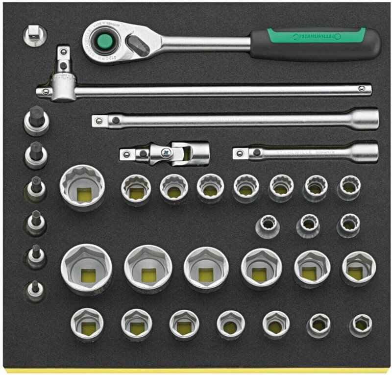 Stahlwille Wkz.Sortiment Nr.TCS 50/52/30/6QR 2/3-Teilung 36tlg.