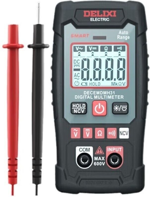 Thumbnail - Digitalmultimeter, Voltmeter mit automatischer Bereichswahl (AC/DC-Spannung, Widerstand, Durchgang, NCV), Messgerätetest...