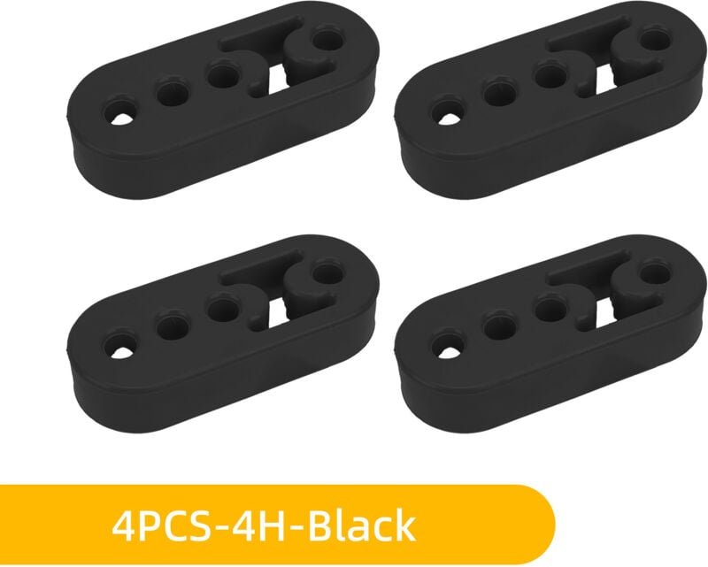 Gabrielle - 4PCS Auto Auspuff Aufhänger 4 Löcher Gummi Auspuff Montieren Silent Block für Die Meisten Autos