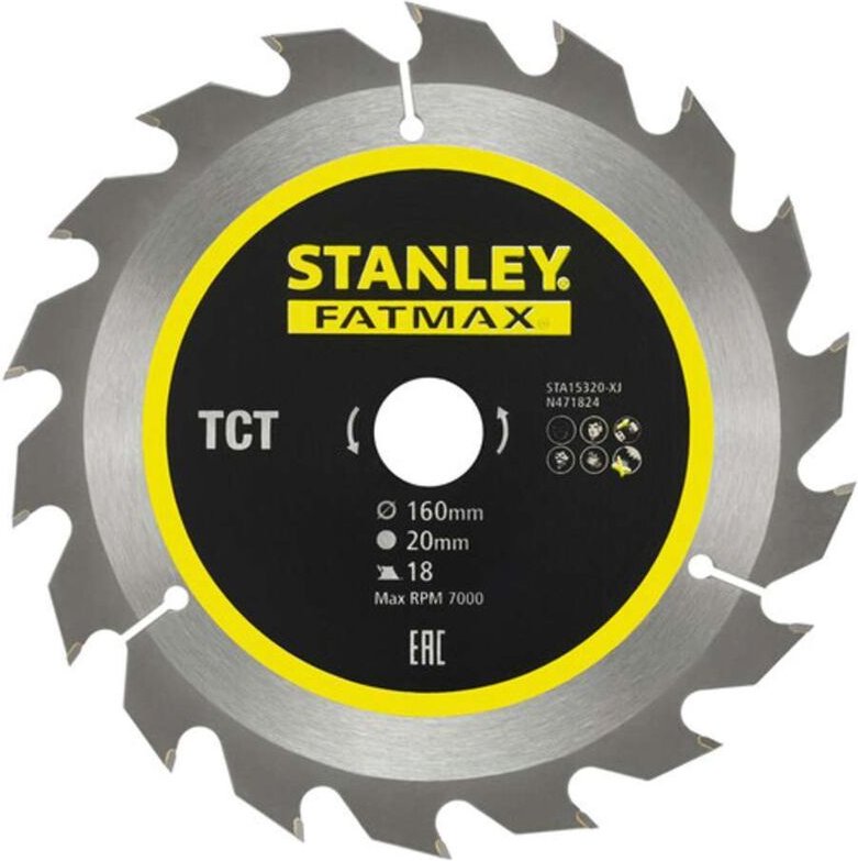 TCT-Messer 160x20 18 Zähne - Stanley