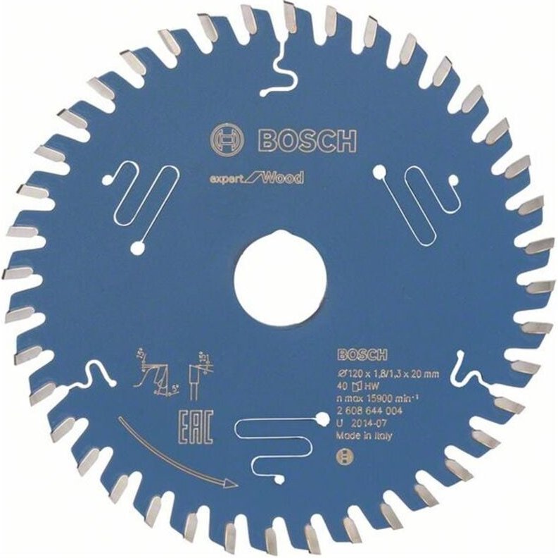 Kreissägeblatt Expert for Wood 120 x 20 x 1,8 mm, 40 - Bosch