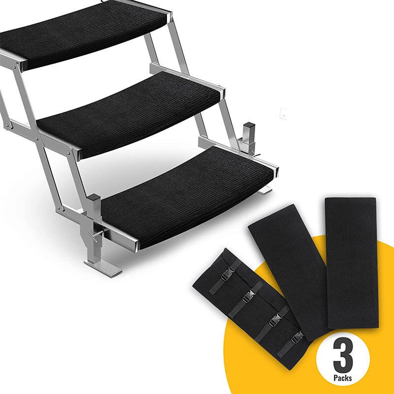 Wohnmobil Trittstufen Fußmatte,45x46cm Schnallenverschluss Verstellbare Teppich Trittstufe Wohnmobil,Wohnmobil Gadgets u...