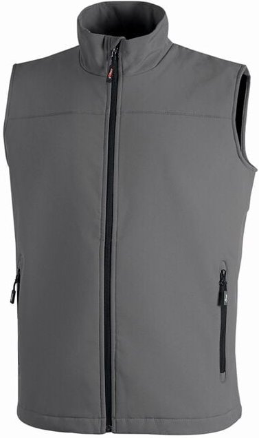 Ärmellose Arbeitsjacke DUBLINO – Metallgrau, Packung zu 10 – S