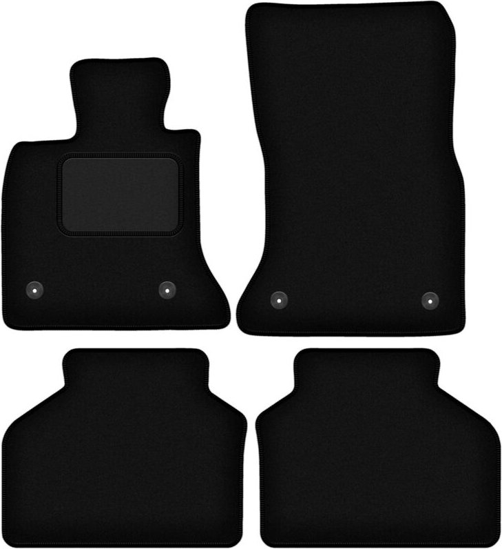 Schwarze Velours-Fußmatten für: BMW GT F07 FL GT (2013-2018)