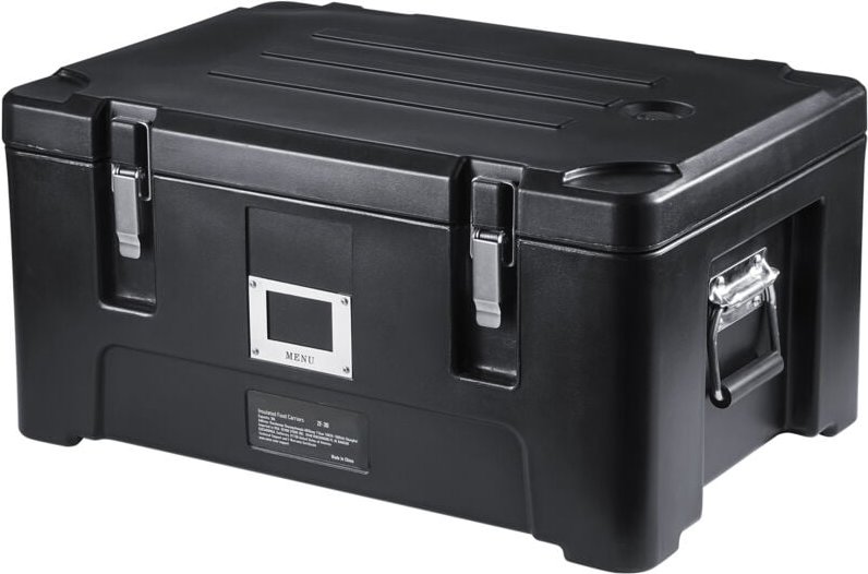 Mophorn - Isolierter Pfannenträger von – 36Qt stapelbare Catering-Hotbox mit 3 Edelstahlpfannen, LLDPE-Speisewärmer mit ...