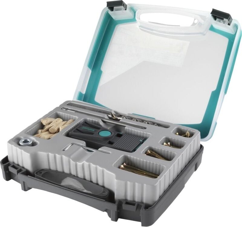 Bohrlehre Undercover inkl Koffer Stufenbohrer - Wolfcraft