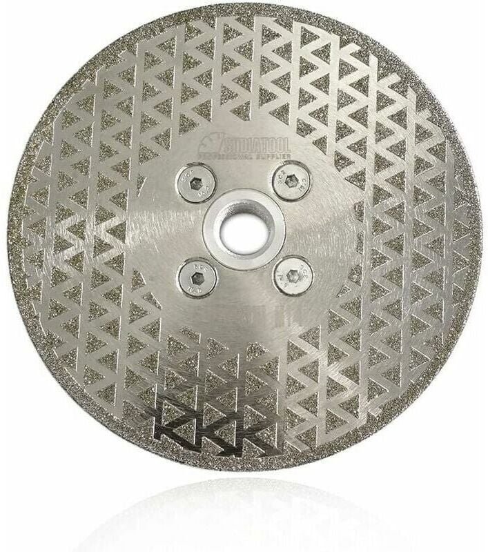 SNQ - x Diamantscheibe, 125 mm, doppelseitig, galvanisiertes Sägeblatt zum Schneiden und Schleifen von Stein, Granit, Ma...