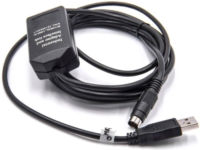 Usb Programmierkabel kompatibel mit Allen Bradley MicroLogix 1000, 1200, 1400, 1100, 1500 Funkgerät mit Treiber cd, schw...