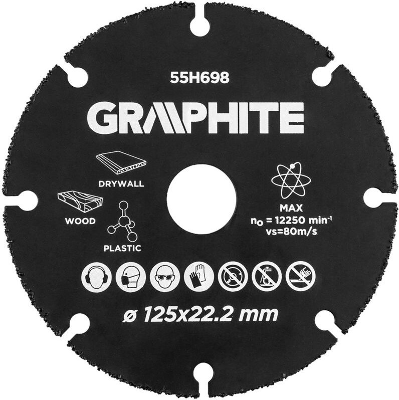 HM-Trennscheibe für Holz und Kunststoff 125 x 22,2 mm