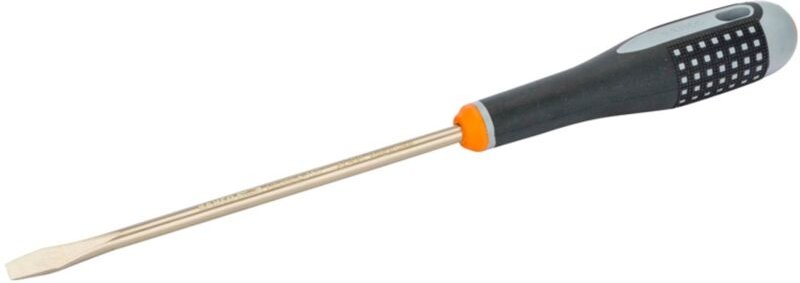 Bahco ERGO Schraubendreher aus Aluminiumbronze für Schlitzschrauben, funkenfrei, 0,8 mm x 6 mm x 125 mm