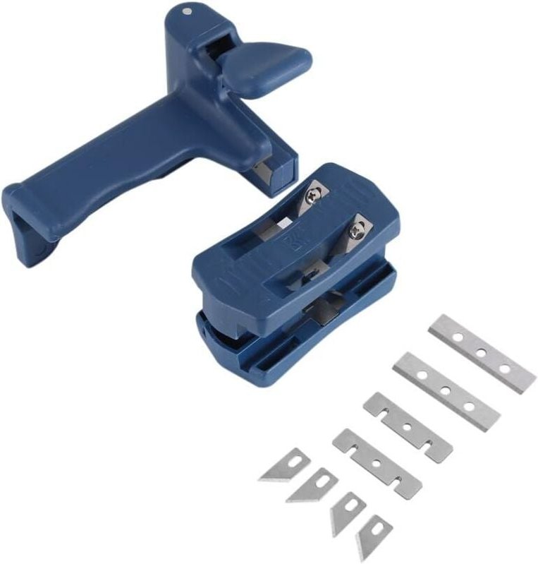 Ahlsen Kantenanleimmaschine, Holzkantenschneider, zweischneidiger Endschneider, Endschneider, Endtrimmgerät, manuelle Ho...