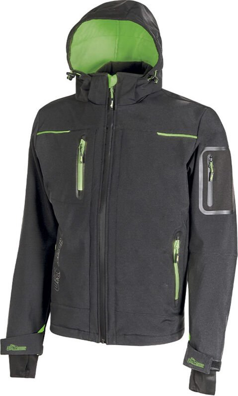 U-power - Space Arbeit Softshelljacke - xxxl - Anthrazit/Grüne
