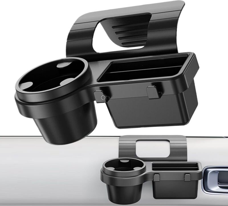 Getränkehalter für die Autotür – Autozubehör-Tür-Organizer mit Getränkehalter Telefonhalter mit Haken zum Organisieren v...