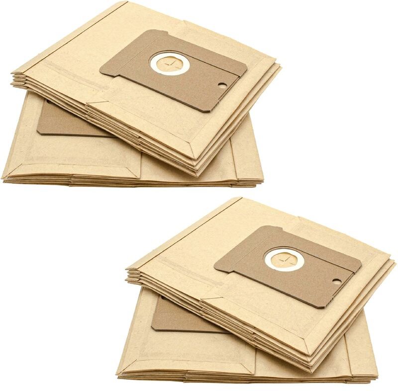 20x Staubbeutel kompatibel mit Privileg 102.723, 102.791, 104.396 Staubsauger - 22, 23, 24, 25, 26 28cm x 20,5cm Sandfar...