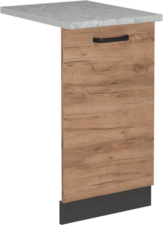 Vicco - Geschirrspülblende R-Line, Goldkraft Eiche, 45 cm , ap Marmor