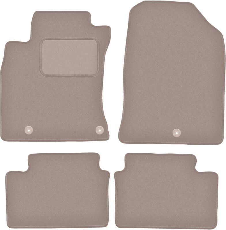 Beige Veloursmatten für: Kia Proceed III Fließheck, Kombi, SW, Sportback (2018-)