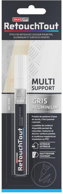 SOLOPLAST Farbretuschierstift - Aluminiumgrau - 10ml