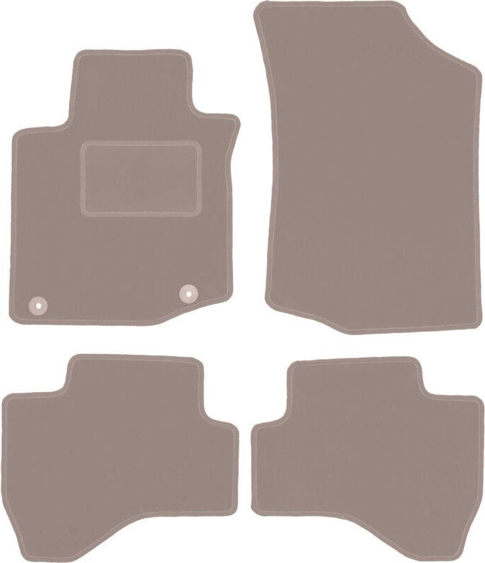 Beige Veloursmatten für: Peugeot 108 Fließheck (2014-)