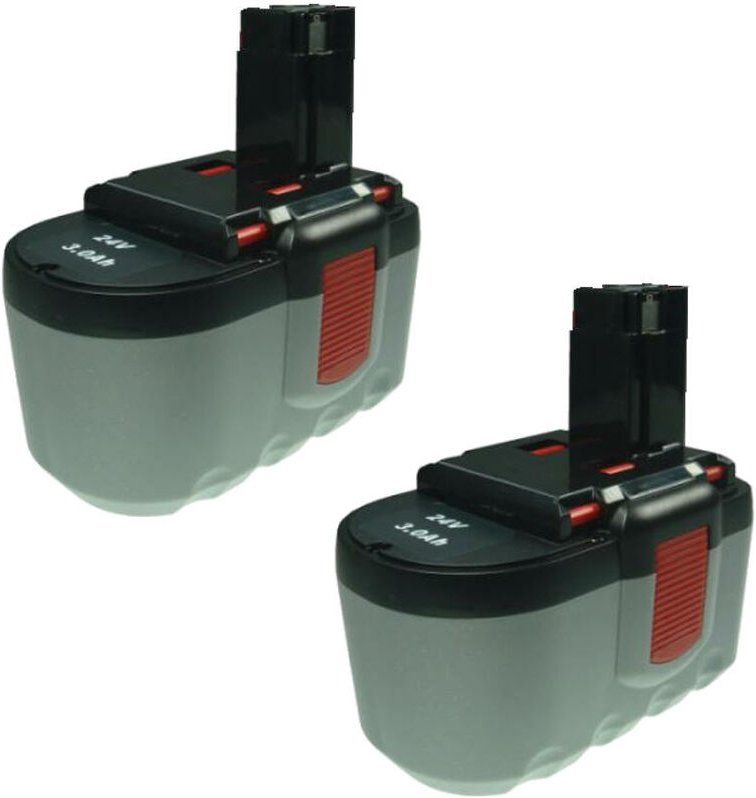 2x Trade-shop Werkzeug Ni-MH Akku 24V 3000mAh für bosch 3924-24 3960 52324 52324B gcm 24V gmc 24V saw 24V GCM24V GMC24V ...