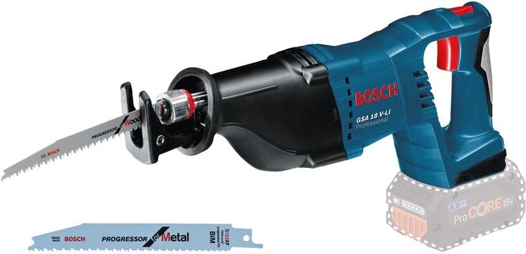 Bosch Professional - Bosch Akku-Säbelsäge gsa 18V-LI ohne Akku und Ladegerät im Karton