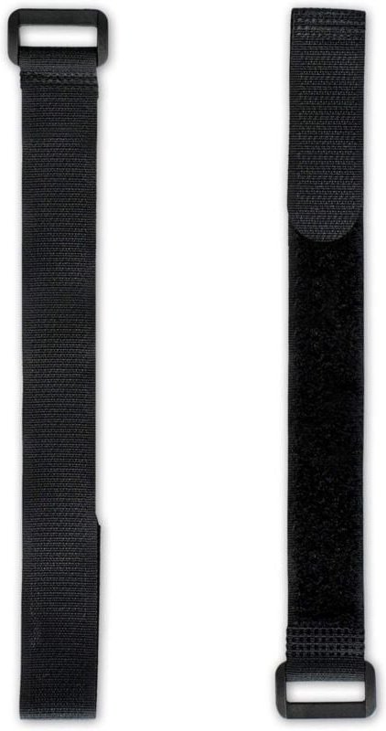 Shining House - 25 x Vliesstreifen und Haken 20 cm mit Schlaufe, schwarz, 20 mm Breite, Klettband, wiederverwendbarer Ny...