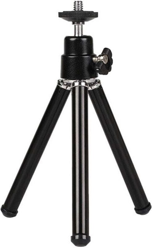 Mini-Stativ, tragbar, leicht, verstellbar, Aluminiumlegierung, für Kameraprojektor, Schwarz