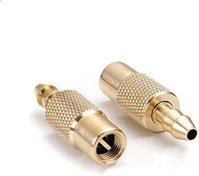 2 mandrini in ottone per pneumatici auto, connettore per valvola di gonfiaggio pneumatici auto, attacco in rame da 6 mm ...