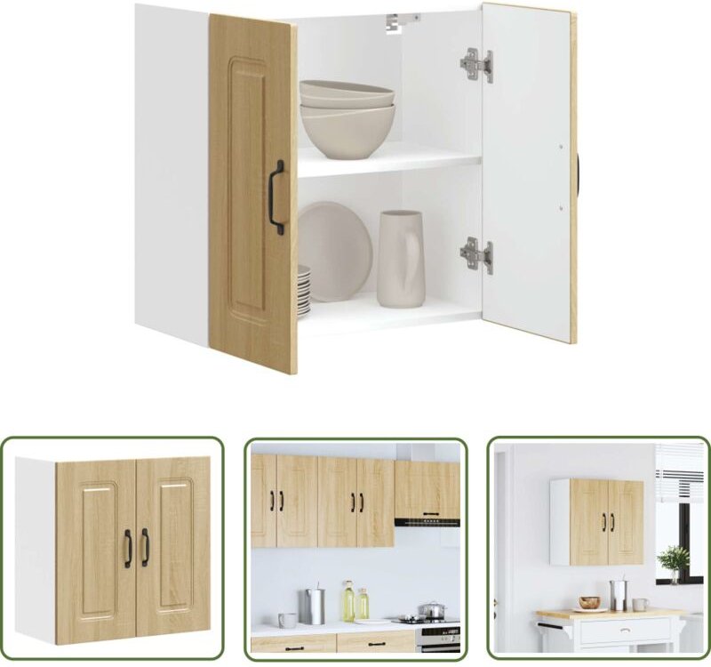 The Living Store - vidaXL Küchen-Hängeschrank Kalmar Sonoma-Eiche Holzwerkstoff