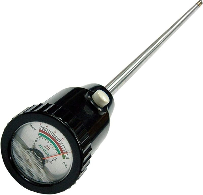 Boden-PH- und Feuchtigkeitsmessgerät-Tester mit 295 mm langer Elektrodensonde, wasserdichtes Bodentester-Kit-Werkzeug, f...
